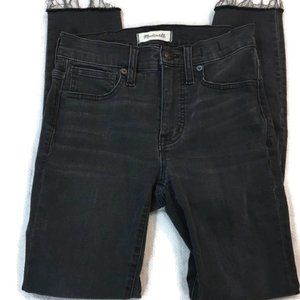 MADEWELL 9" High-Rise Skinny Jeans- Black Sea